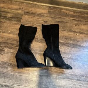 Charles By Charles David Black Heeled Boots